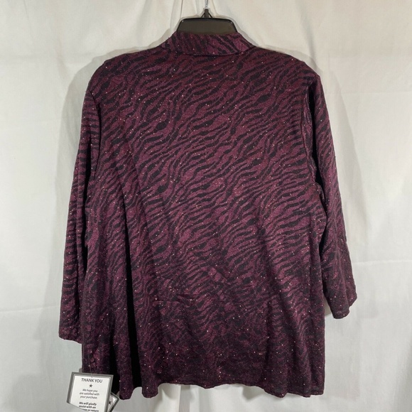 NWT Alex Evenings [ Plus Size 1X ] Animal Print‎ Twinset Tank + Jacket - Picture 12 of 12